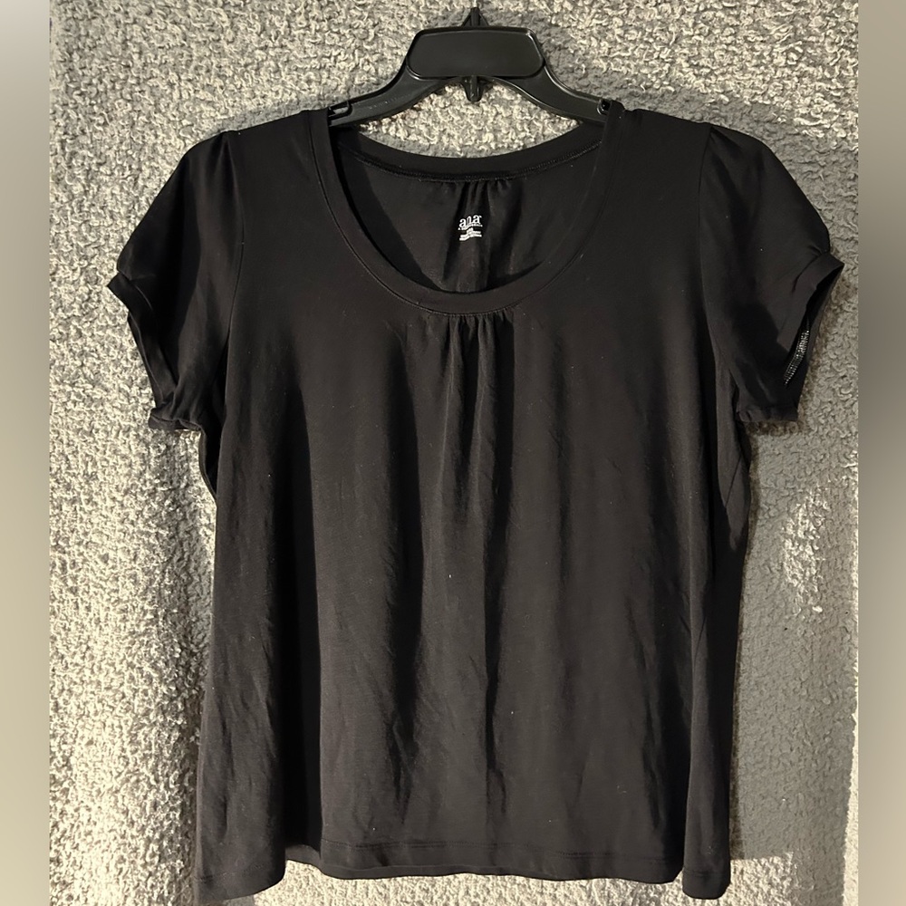 a.n.a Black Short Sleeve Tee